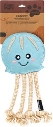 ZippyPaws EcoZippy Suede & Rope Buddies Jellyfish Dog Plush Toy, Blue slide 2 of 6