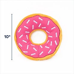 ZippyPaws Jumbo Donutz Dog Toy, Strawberry slide 2 of 2