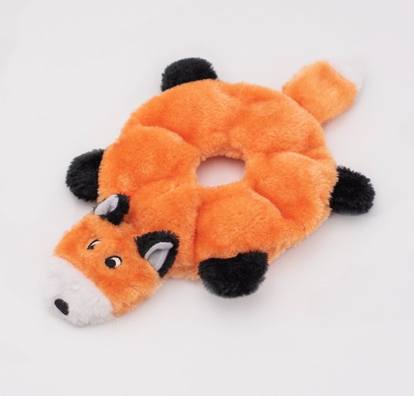 Zoobilee TPR Tailed Fox Plush Puppy Toy