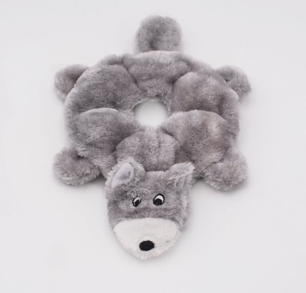 ZippyPaws Loopy Wolf Plush Dog Toy