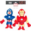Show in main carousel: ZippyPaws Marvel Captain America & Iron Man Dog Plush Toy, Red/Blue, 2 count slide 6 of 6