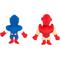 Show in main carousel: ZippyPaws Marvel Captain America & Iron Man Dog Plush Toy, Red/Blue, 2 count slide 2 of 6