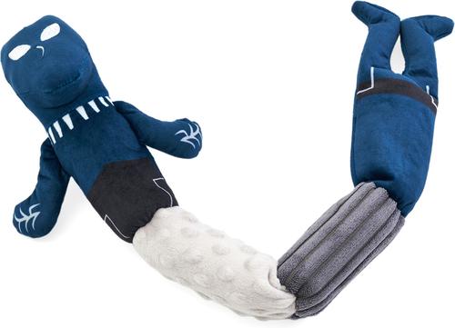 Show full view: ZippyPaws Marvel Caterpillar Hero Black Panther Dog Plush Toy, Blue slide 4 of 6