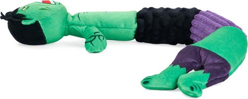 Show full view: ZippyPaws Marvel Caterpillar Hero Hulk Dog Plush Toy, Green slide 4 of 7