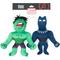 Show in main carousel: ZippyPaws Marvel Hulk & Black Panther Dog Plush Toy, Green/Blue, 2 count slide 7 of 7