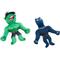 Show in main carousel: ZippyPaws Marvel Hulk & Black Panther Dog Plush Toy, Green/Blue, 2 count slide 4 of 7