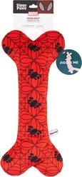 ZippyPaws Marvel Jigglerz Spider-Man Bone Dog Plush Toy, Red slide 2 of 6