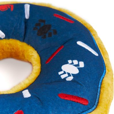 Show full view: ZippyPaws Marvel Jumbo Donutz Spider-Man Dog Plush Toy, Blue slide 5 of 5