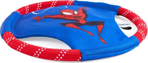 Show full view: ZippyPaws Marvel Rope Gliderz Spider-Man Dog Plush Toy, Blue slide 5 of 8