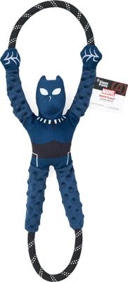 Show full view: ZippyPaws Marvel RopeTugz Black Panther Dog Plush Toy, Blue slide 5 of 5