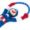 Show in main carousel: ZippyPaws Marvel RopeTugz Captain America Dog Plush Toy, Blue slide 4 of 6