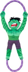 ZippyPaws Marvel RopeTugz Hulk Dog Plush Toy, Green