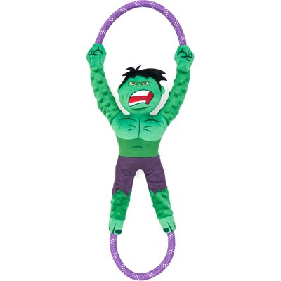 ZippyPaws ZippyPaws Marvel RopeTugz Hulk Dog Plush Toy, Green