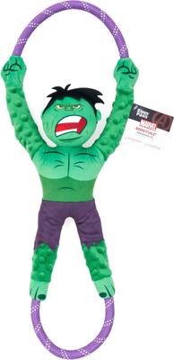 Show full view: ZippyPaws Marvel RopeTugz Hulk Dog Plush Toy, Green slide 6 of 6