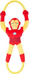 ZippyPaws Marvel RopeTugz Iron Man Dog Plush Toy, Red
