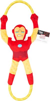 Show full view: ZippyPaws Marvel RopeTugz Iron Man Dog Plush Toy, Red slide 6 of 6
