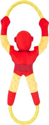 Show full view: ZippyPaws Marvel RopeTugz Iron Man Dog Plush Toy, Red slide 2 of 6