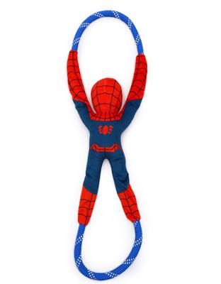 Show full view: ZippyPaws Marvel RopeTugz Spider-Man Dog Plush Toy, Red slide 3 of 4