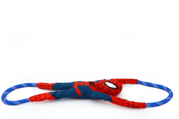 Show full view: ZippyPaws Marvel RopeTugz Spider-Man Dog Plush Toy, Red slide 3 of 3