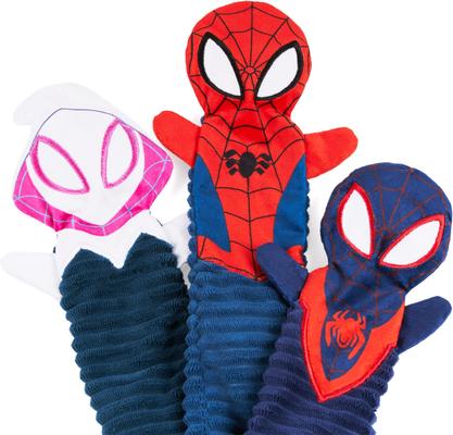 Show full view: ZippyPaws Marvel Skinny Peltz Spider-Man Dog Plush Toy, Red, 3 count slide 6 of 6