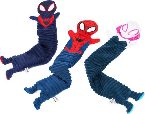 Show full view: ZippyPaws Marvel Skinny Peltz Spider-Man Dog Plush Toy, Red, 3 count slide 4 of 6