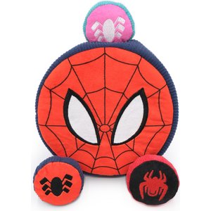ZippyPaws Marvel Zippy Burrow Spider-Man Dog Plush Toy, Red