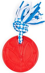 ZippyPaws Marvel ZippyTuff Teetherz Spider-Man Dog Plush Toy, Red