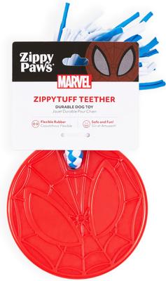 Show full view: ZippyPaws Marvel ZippyTuff Teetherz Spider-Man Dog Plush Toy, Red slide 6 of 7