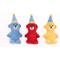 Show in main carousel: ZippyPaws Miniz Birthday Bears Dog Plush Toy, Blue/Red/Yellow, 3 count slide 1 of 2