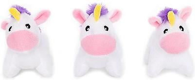 Show full view: ZippyPaws Miniz Unicorns Dog Toy, 3 count slide 1 of 4