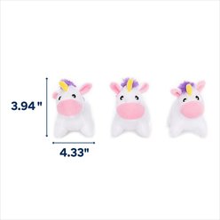 ZippyPaws Miniz Unicorns Dog Toy, 3 count slide 2 of 2