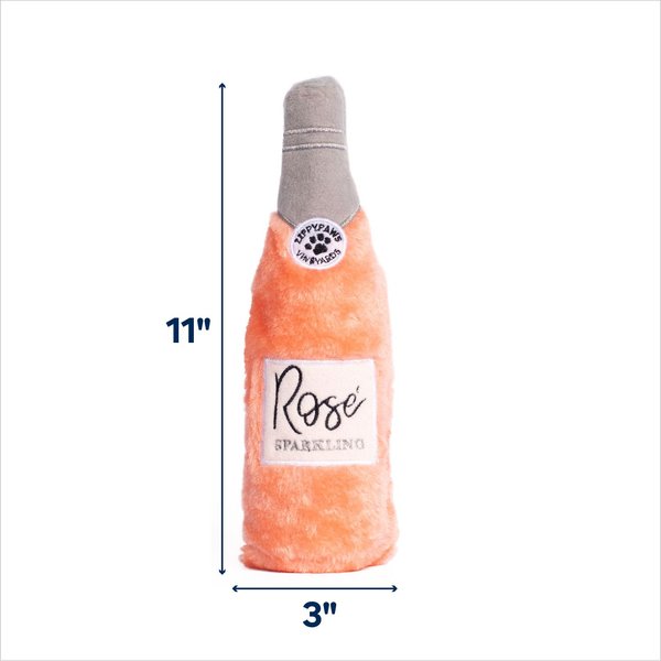 ZippyPaws Rosé Happy Hour Crusherz Dog Toy