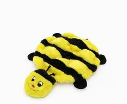 ZippyPaws Squeakie Crawler Bertie the Bee Dog Plush Toy, Yellow