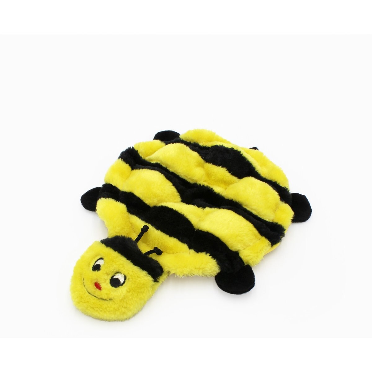 ZippyPaws Squeakie Crawler Bertie the Bee Dog Plush Toy, Yellow