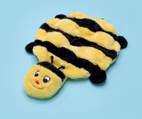 Show full view: ZippyPaws Squeakie Crawler Bertie the Bee Dog Plush Toy, Yellow slide 4 of 5