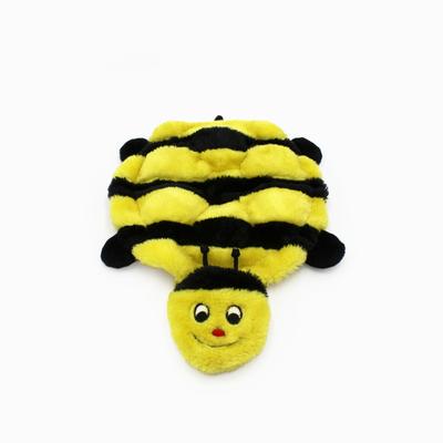 Show full view: ZippyPaws Squeakie Crawler Bertie the Bee Dog Plush Toy, Yellow slide 2 of 5