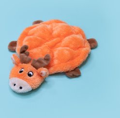 ZippyPaws Squeakie Crawler Moody the Moose Dog Plush Toy, Orange slide 2 of 4