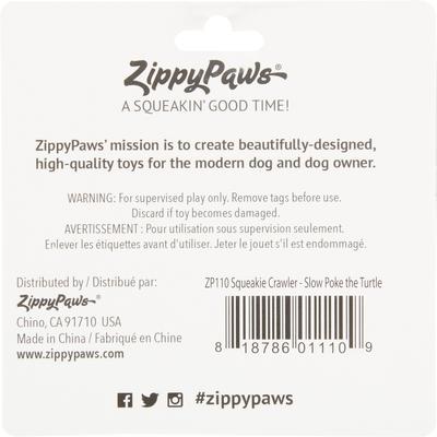 Show full view: ZippyPaws Squeakie Crawler Slowpoke the Turtle Dog Toy slide 5 of 7