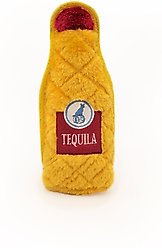 ZippyPaws Z-Stitch Happy Hour Crusherz Whiskey & Tequila Dog Plush Toy, Brown/Yellow, 2 count slide 2 of 4