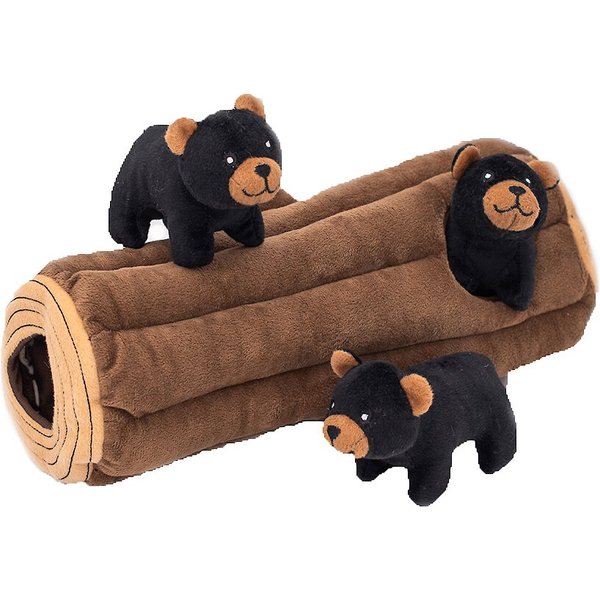 ZippyPaws Burrow Squeaky Hide & Seek Plush Dog Toy, Dog House