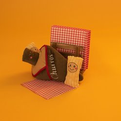 ZippyPaws Zippy Burrow Churro Dog Plush Toy, Brown slide 2 of 4