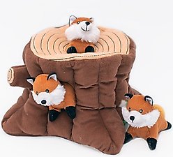 ZippyPaws Zippy Burrow Fox Stump Plush Dog Toy slide 2 of 2