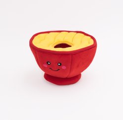 ZippyPaws Zippy Burrow Ramen Bowl Dog Plush Toy, Red slide 2 of 4