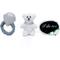 Show in main carousel: ZippyPaws Zippy Burrow Wedding Ring Box Dog Plush Toy, White/Black slide 4 of 4