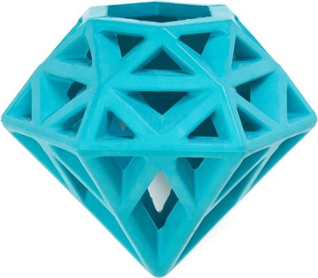 Show full view: ZippyPaws ZippyTuff Diamond Gem Dog Toy, Teal slide 2 of 5