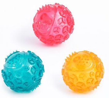 Show full view: ZippyPaws ZippyTuff Squeaker Ball Dog Toy, Teal, Small slide 4 of 5
