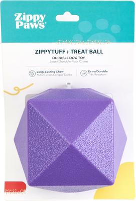 Show full view: ZippyPaws ZippyTuff+ Treat Ball Dog Toy, Purple slide 5 of 6