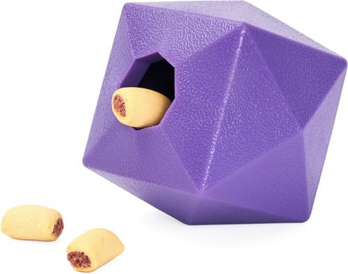 Show full view: ZippyPaws ZippyTuff+ Treat Ball Dog Toy, Purple slide 4 of 6