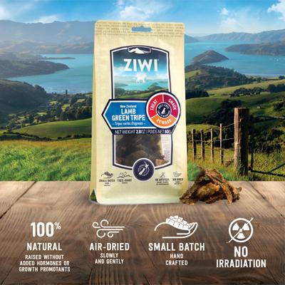 Show full view: ZIWI Air-Dried Lamb Green Tripe Dog Chews, 2.8-oz bag slide 4 of 6