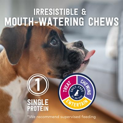 Show full view: ZIWI Air Dried Lamb Trachea Dog Chews, 2.1-oz bag slide 3 of 6